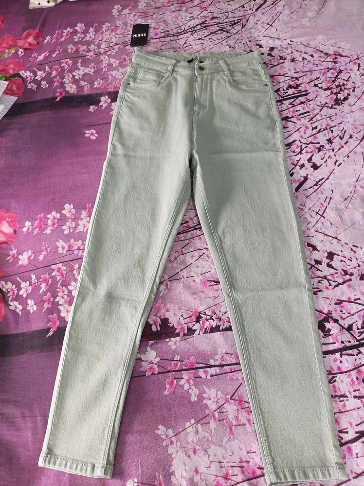 Light Green High Waisted Jeans