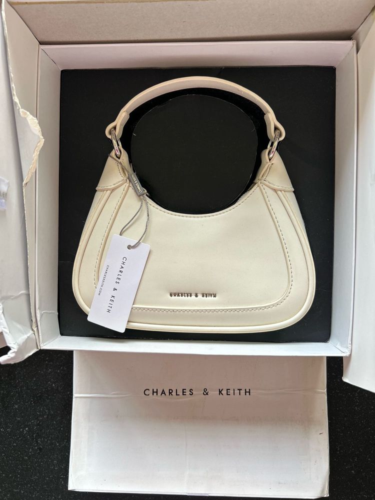 Charles &amp; Keith Cream Hobo Bag