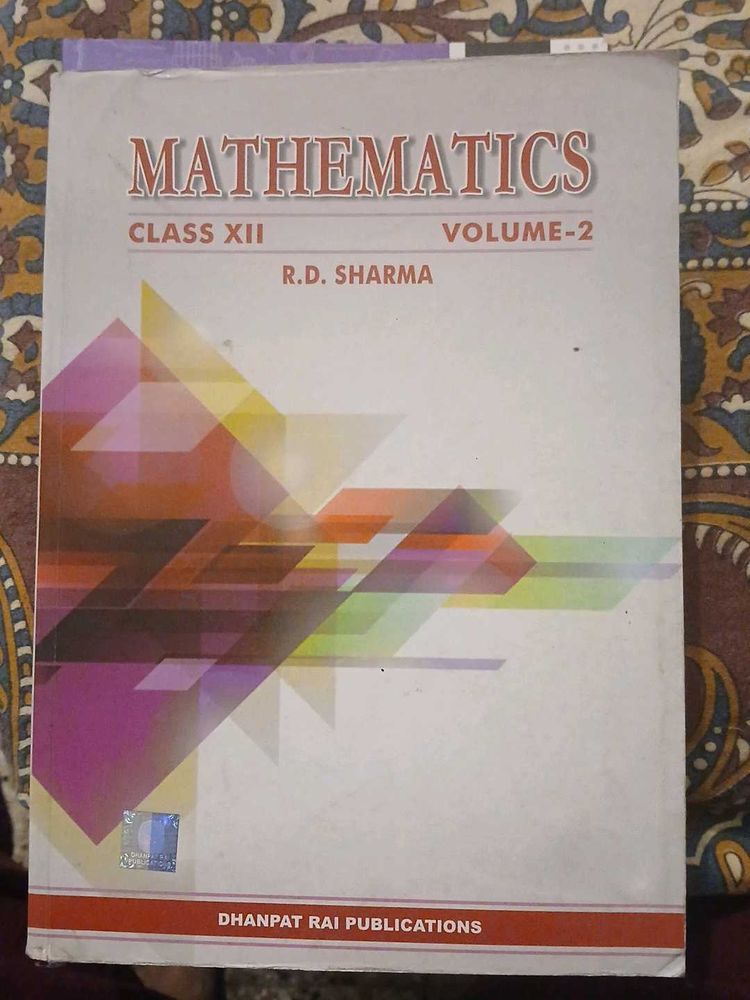R.D. Sharma Mathematics Class XII Vol 2