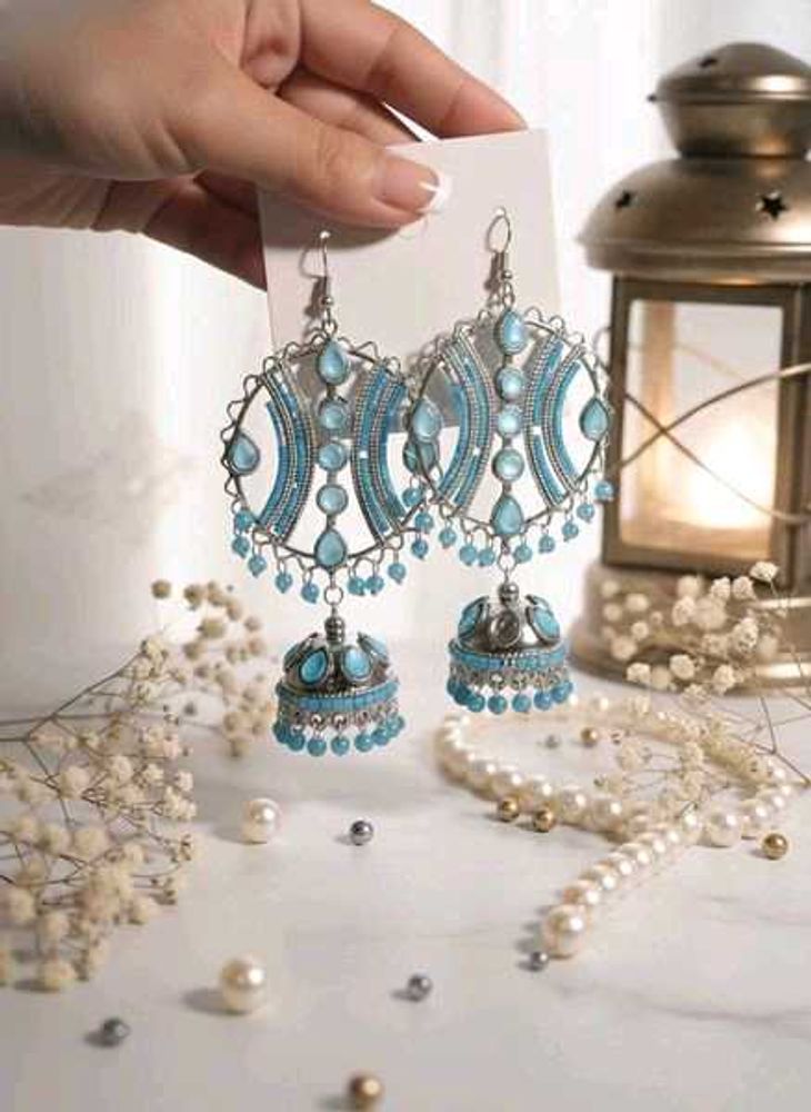 Boho Jhumka Earrings