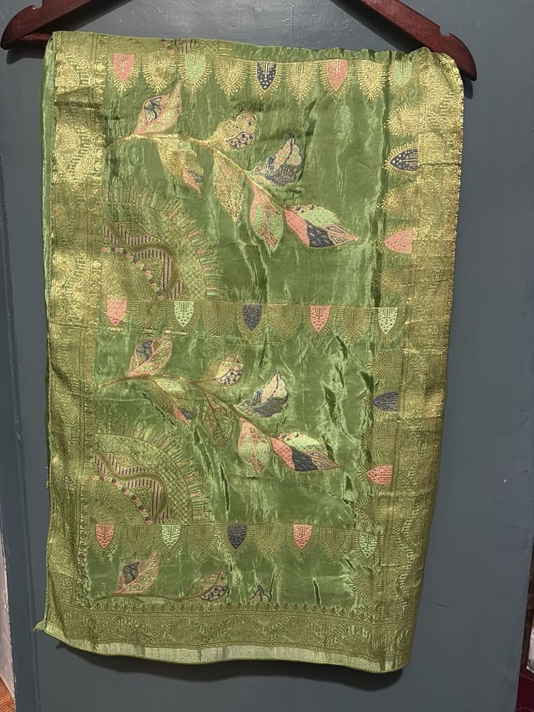 Beautiful Green Silk Saree