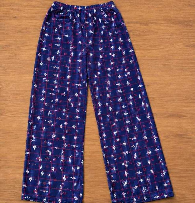 Blue Printed Palazzo Pants