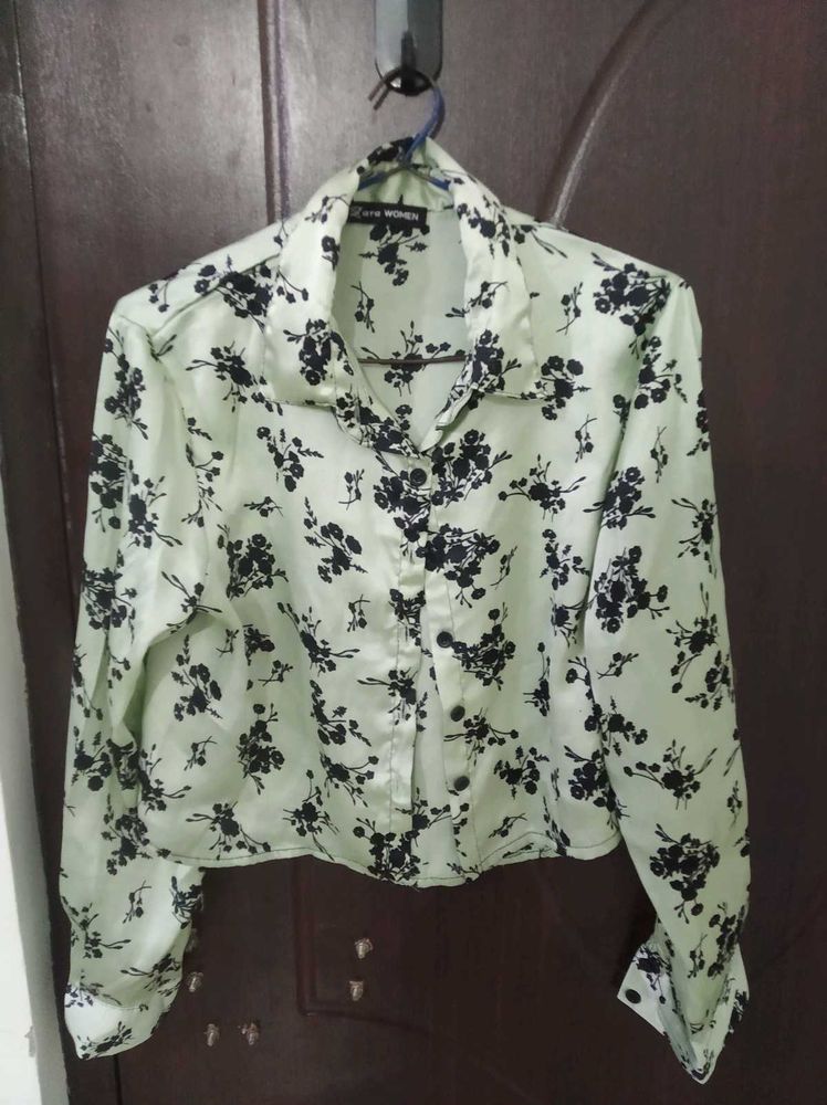 Floral Print Crop Top