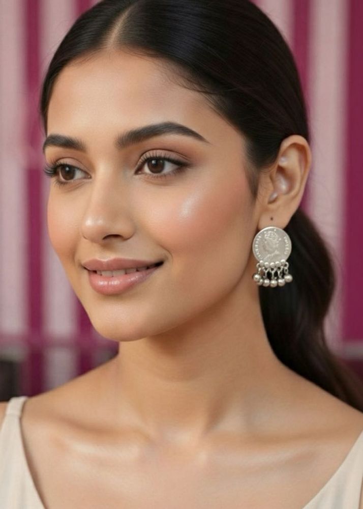 Statement Coin Drop Earrings