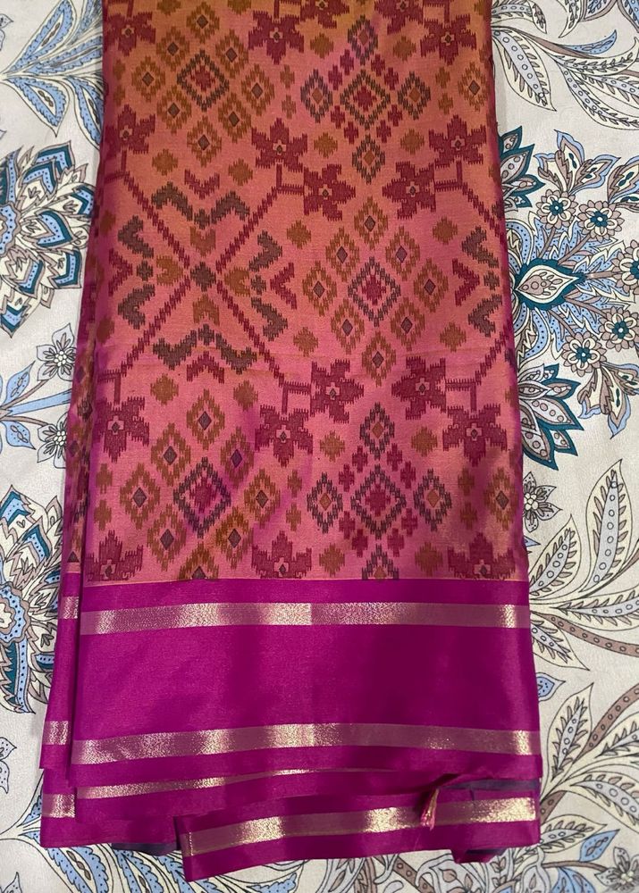 Pochampalli  silk Saree n bag