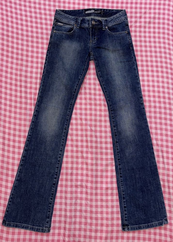 Y2K low flared jeans