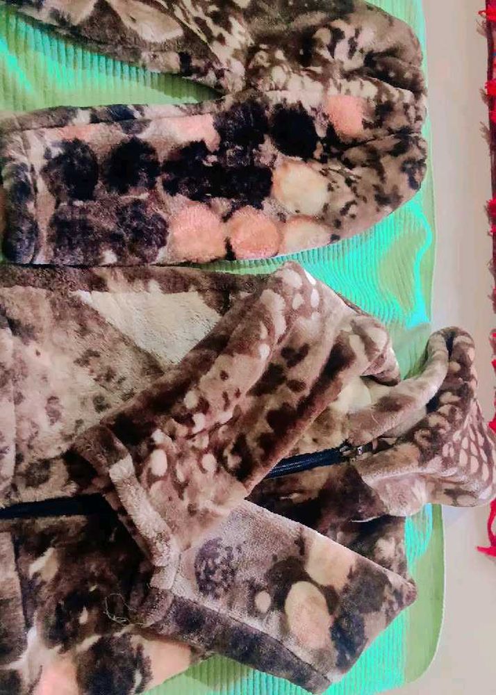 Cozy Faux Fur Leopard Print Jacket