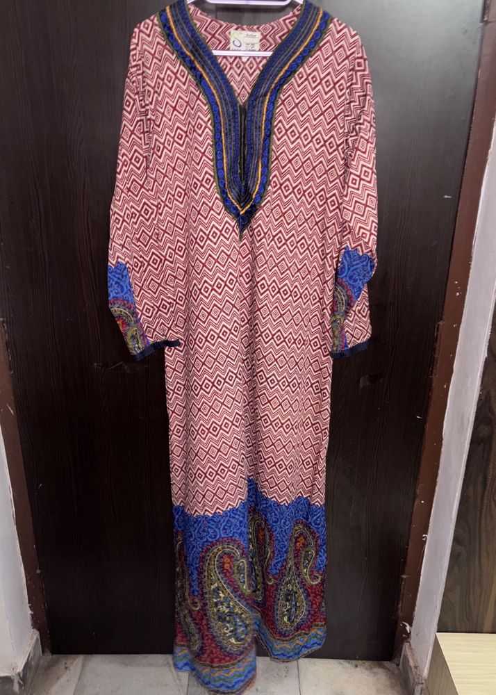 Boho Print Ethnic Gown