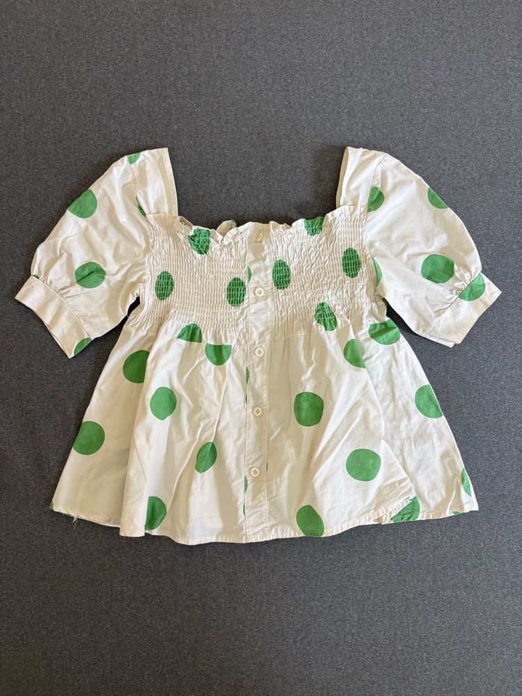 Green Polka Dot Pinteres Top