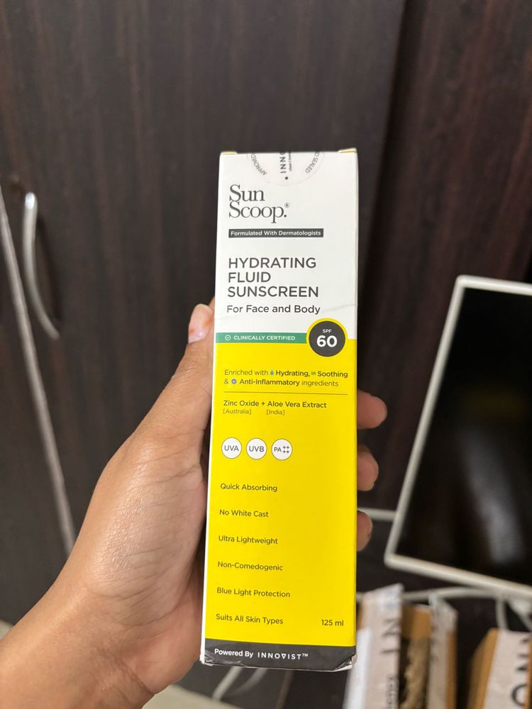 Sun Scoop Hydrating Fluid Sunscreen SPF 60