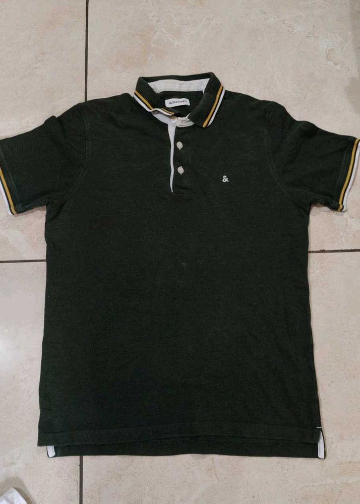 Men's Dark Green Polo Shirt