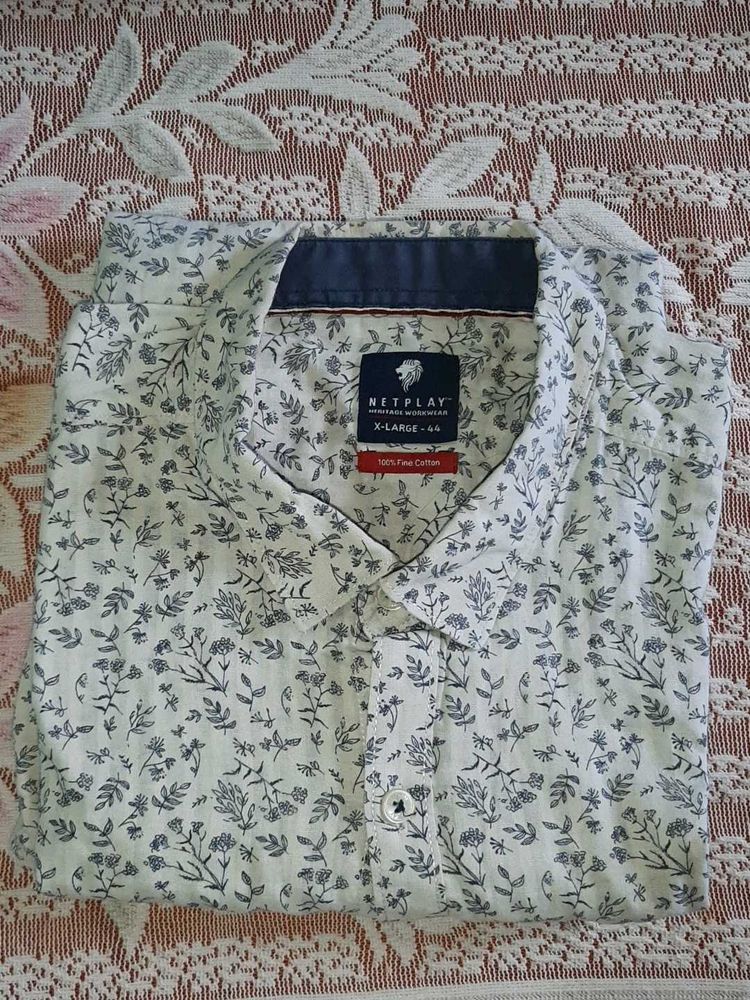 Men's Floral Print Casual Shirt