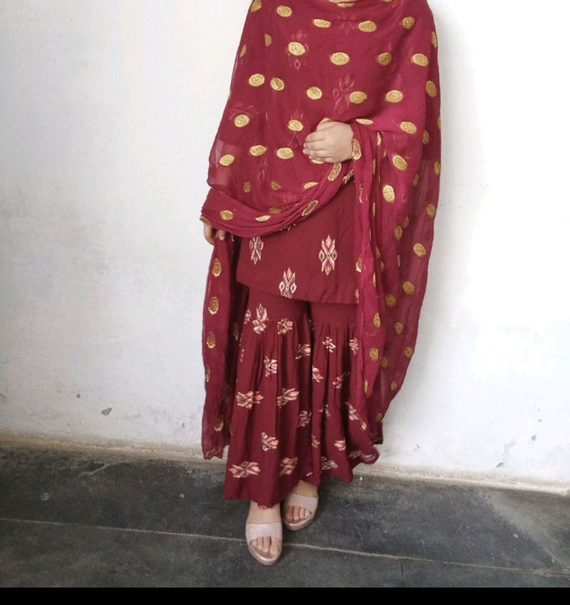 Set of 2  Punjabi And Partywear Shrara Suits