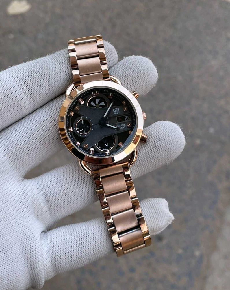 Rose Gold Chronograph Watch
