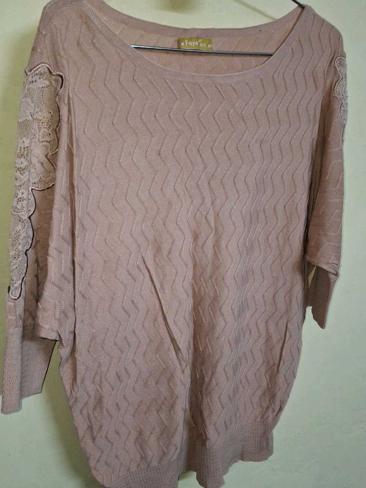 Semi Woolen Top And One Piece Dress Combo