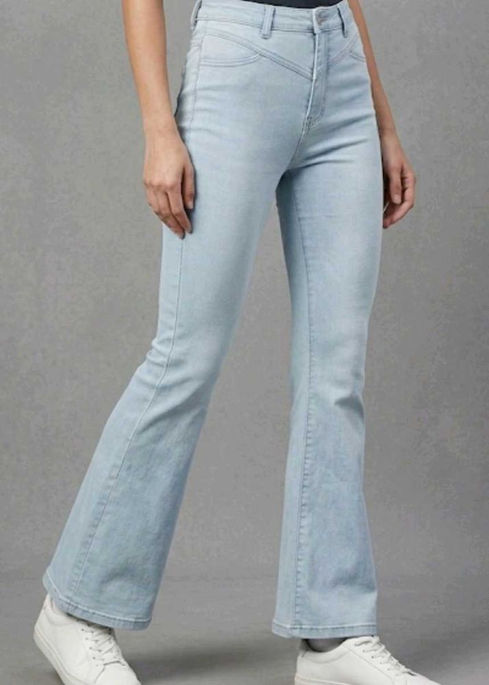 Light Wash Flare Jeans