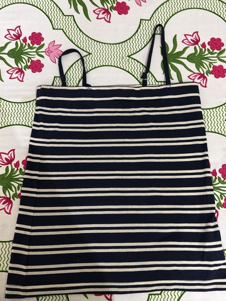 Navy Striped Camisole Top