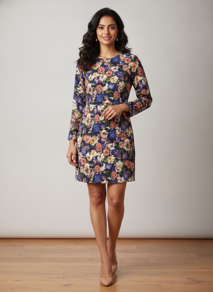 Floral Print Mini Dress