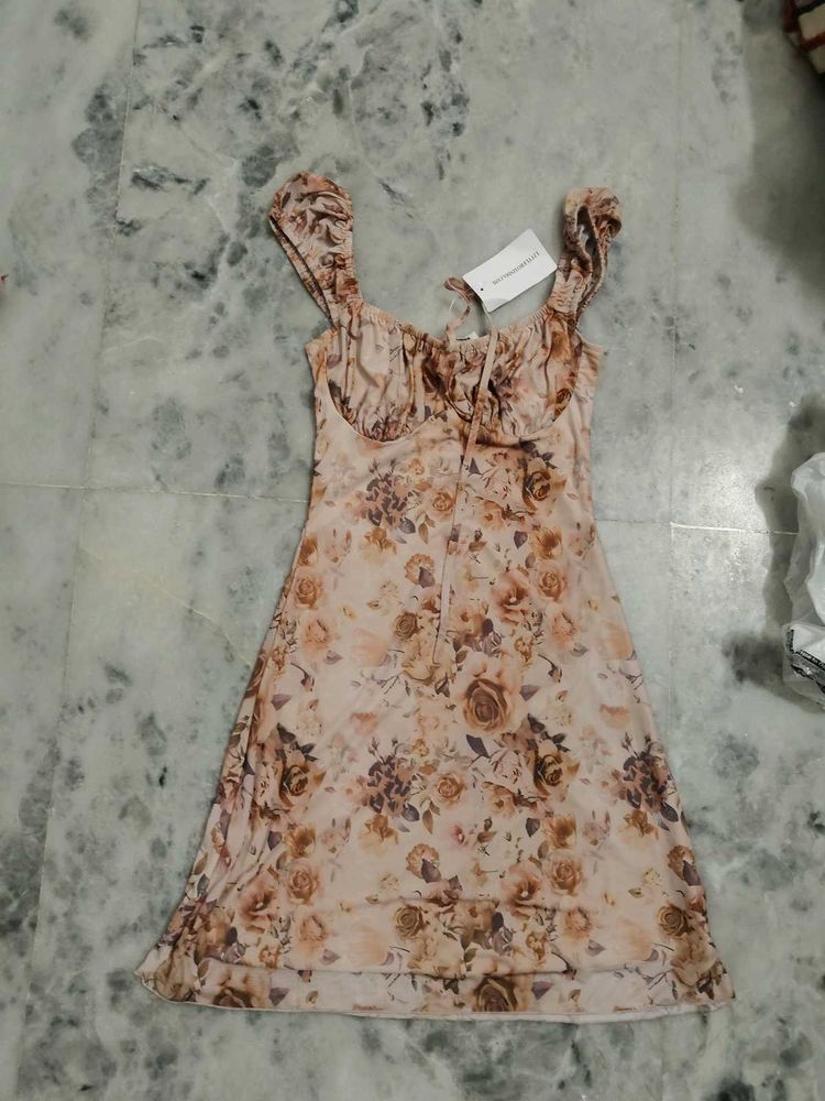 Floral Print Mini Dress