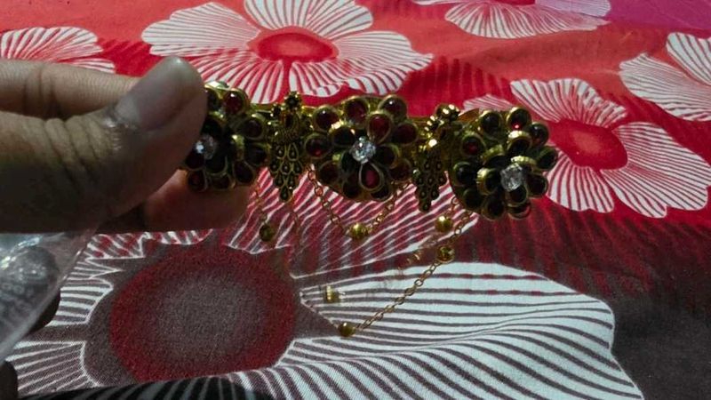 Kundan hair barrette clip
