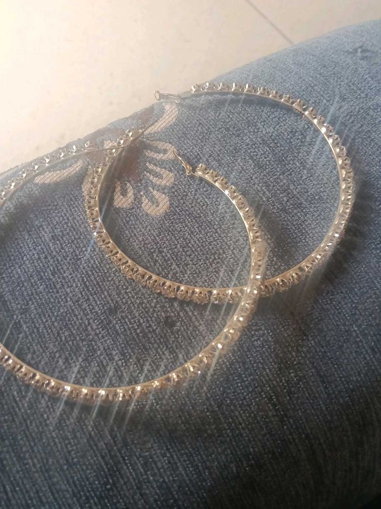 Sparkling Hoop Earrings