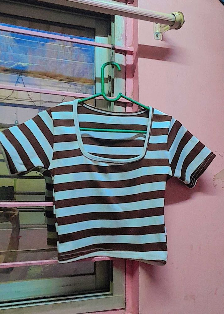Striped Crop Top