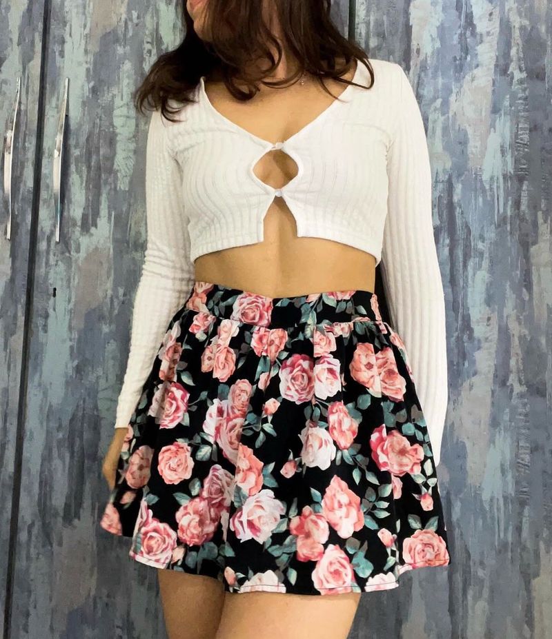 floral skirt