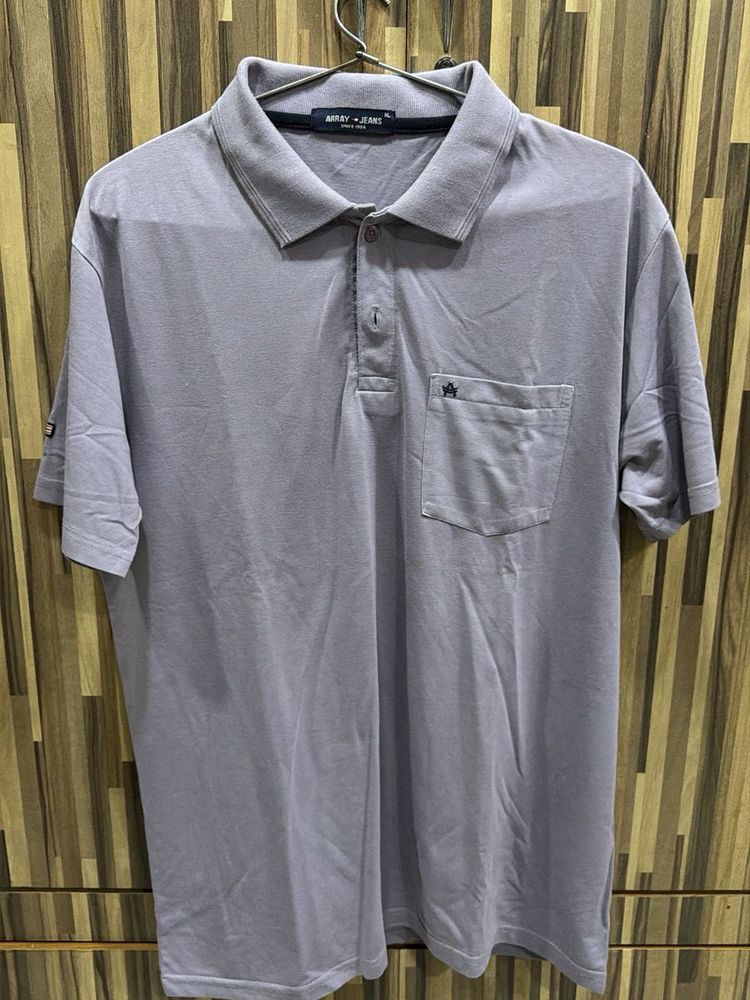 Men's Grey Polo T-Shirt