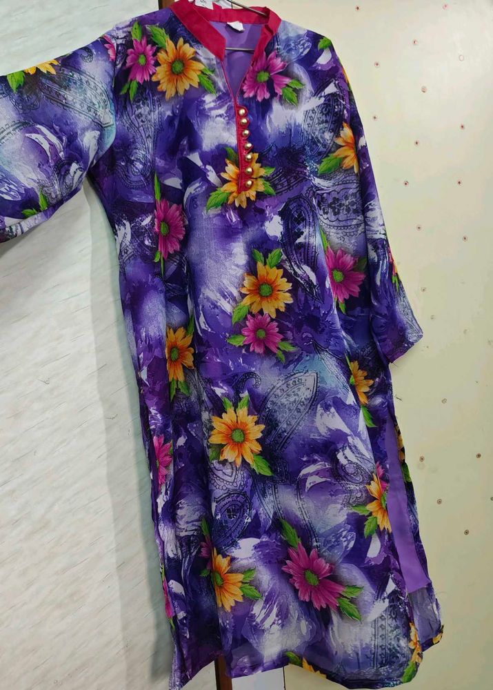 Unused Floral Print Kurta 💜