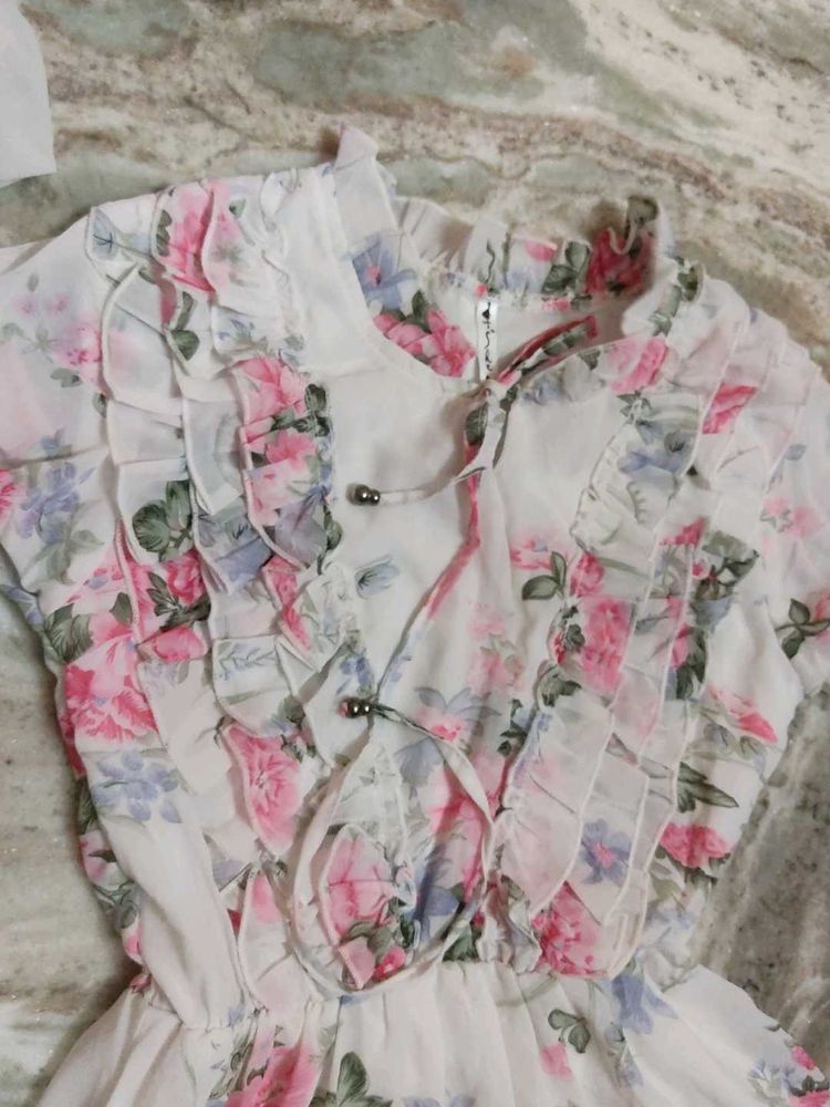 Floral Ruffle Dress