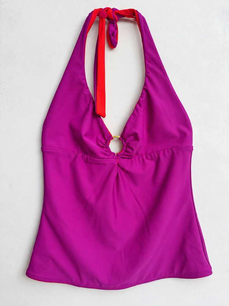 Vibrant Halter Neck Bikini Top
