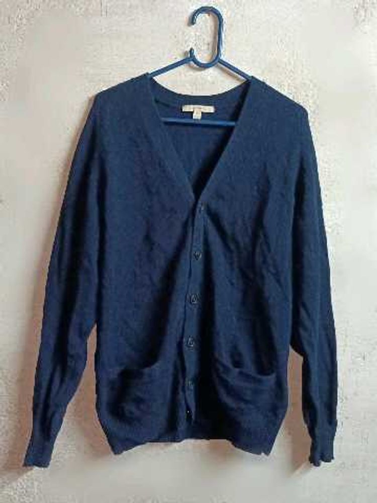 🇨🇳LAMBSWOOL Winter Fashion Cardigan Sweater Blu