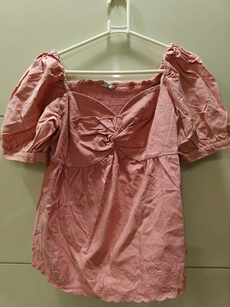 ONLY new top with front knot in XL