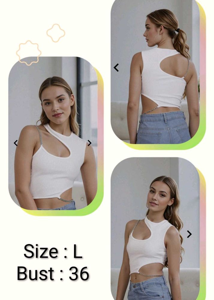Chic Cutout Crop Tank Top