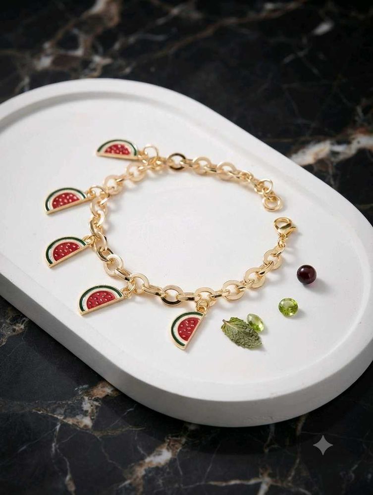 Watermelon Charm Bracelet