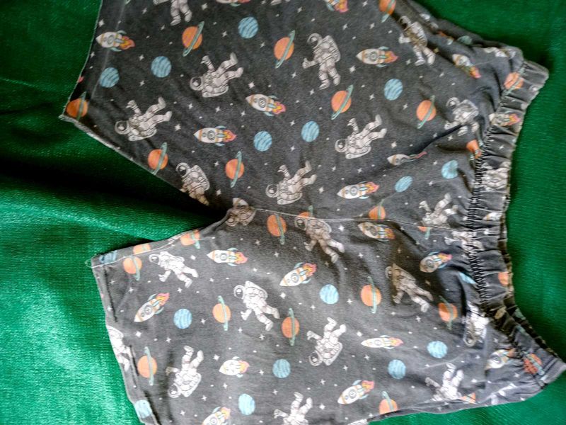 Space Themed Pajama Shorts