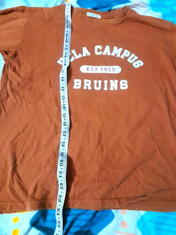 Brown SUPER SIX T Shirt