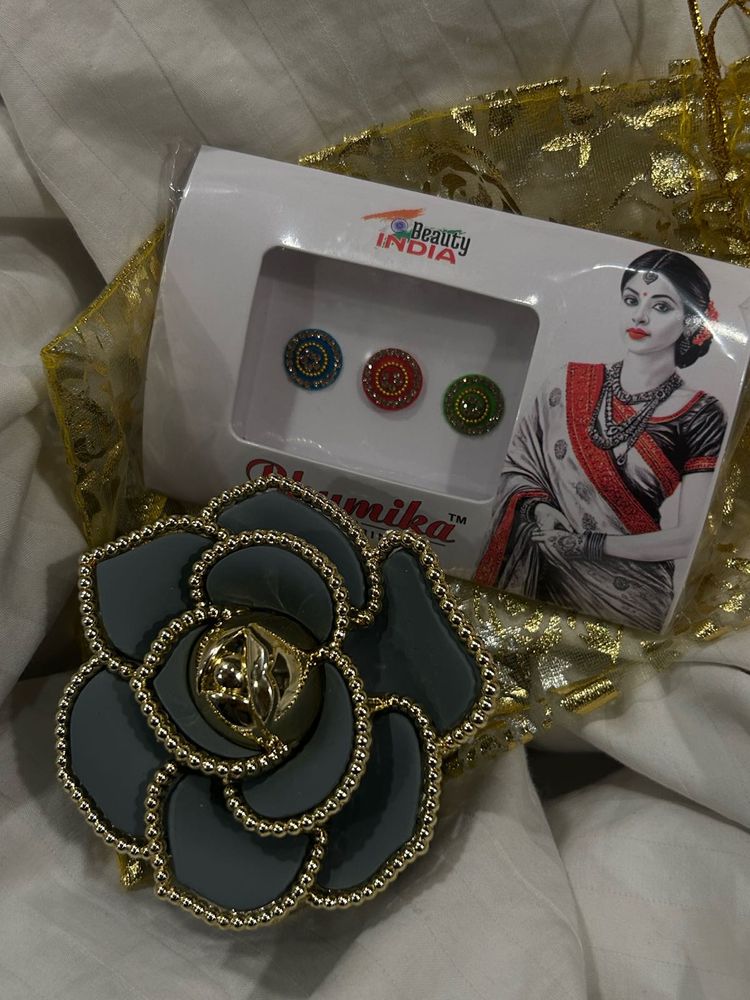 Claw clip and bindi bundle ( amazing quality)