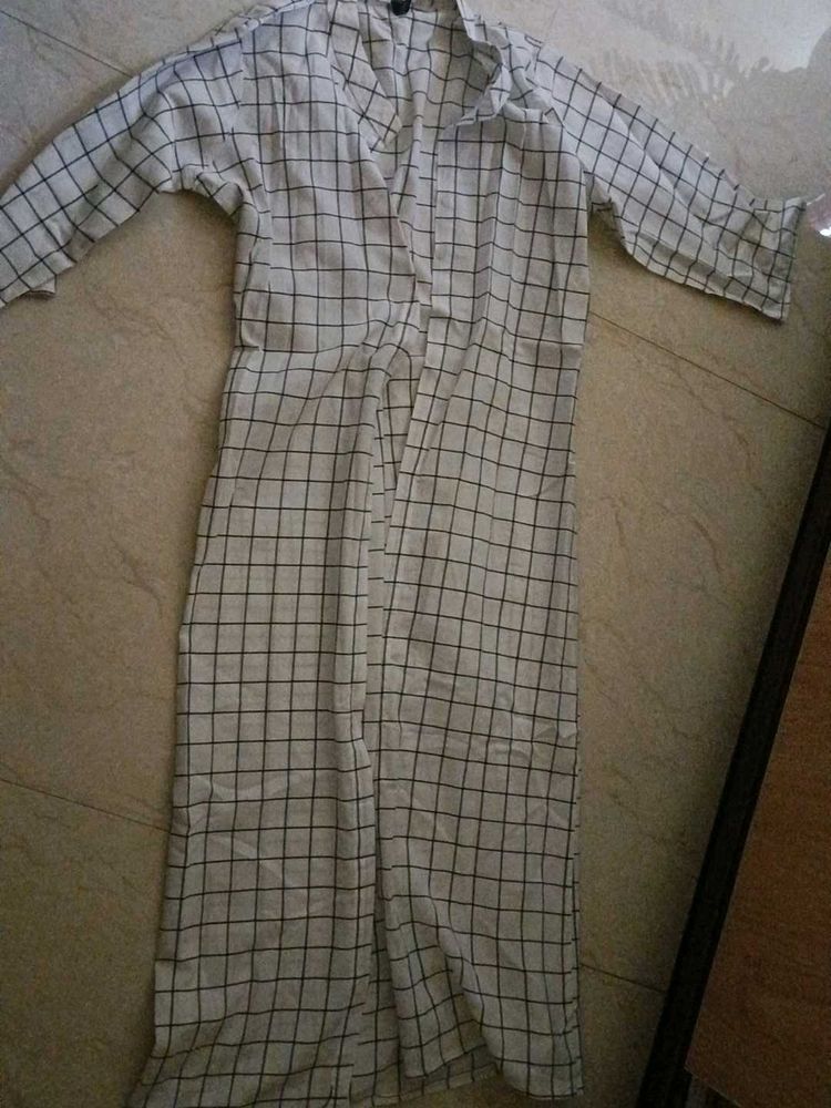 Chic Checked Jumpsuit