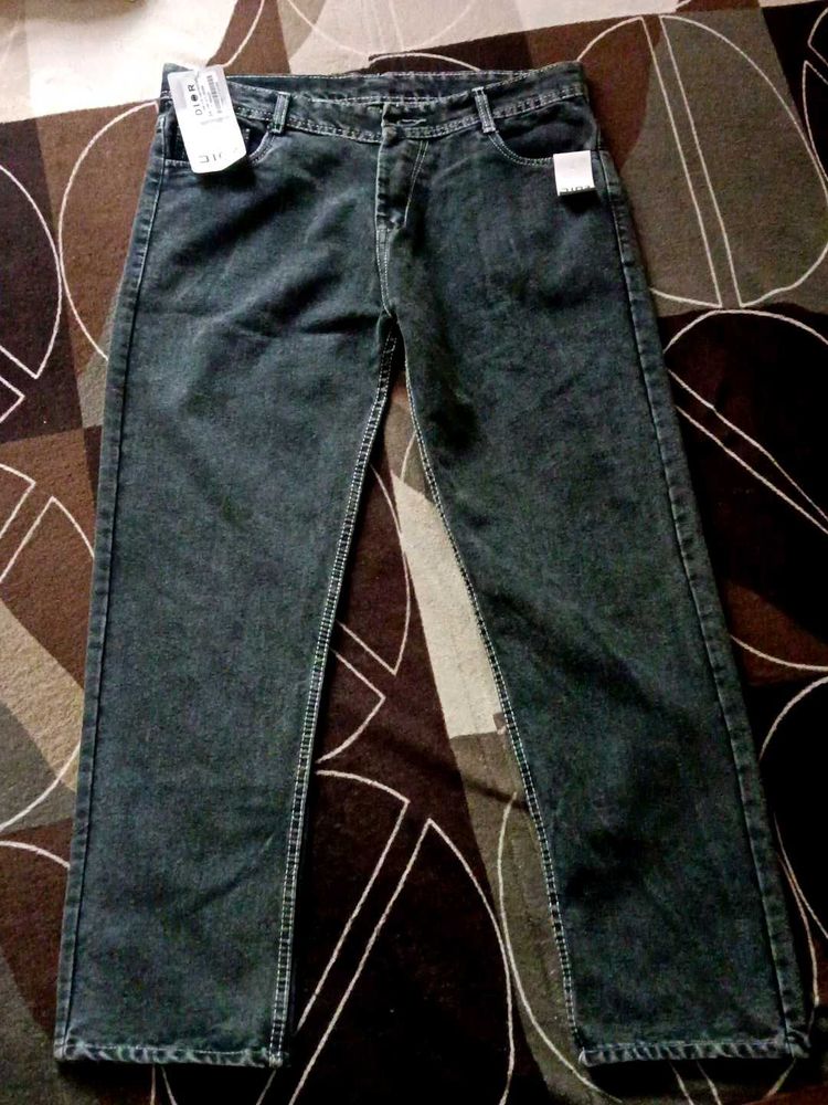 Classic Dark Wash Denim Jeans