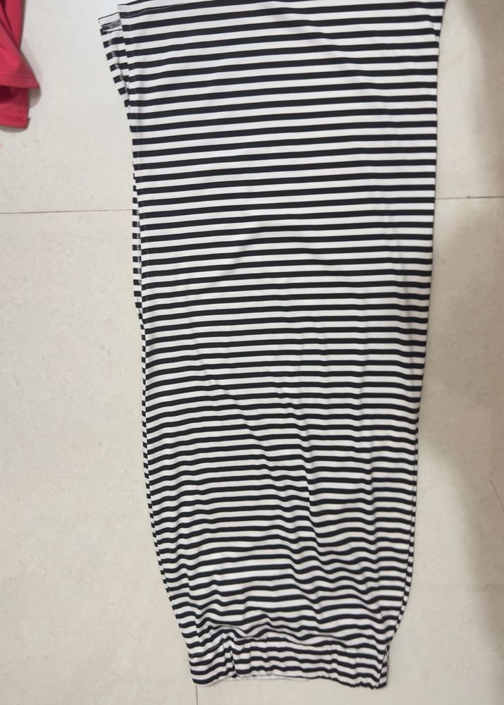 Striped Casual Long Skirt