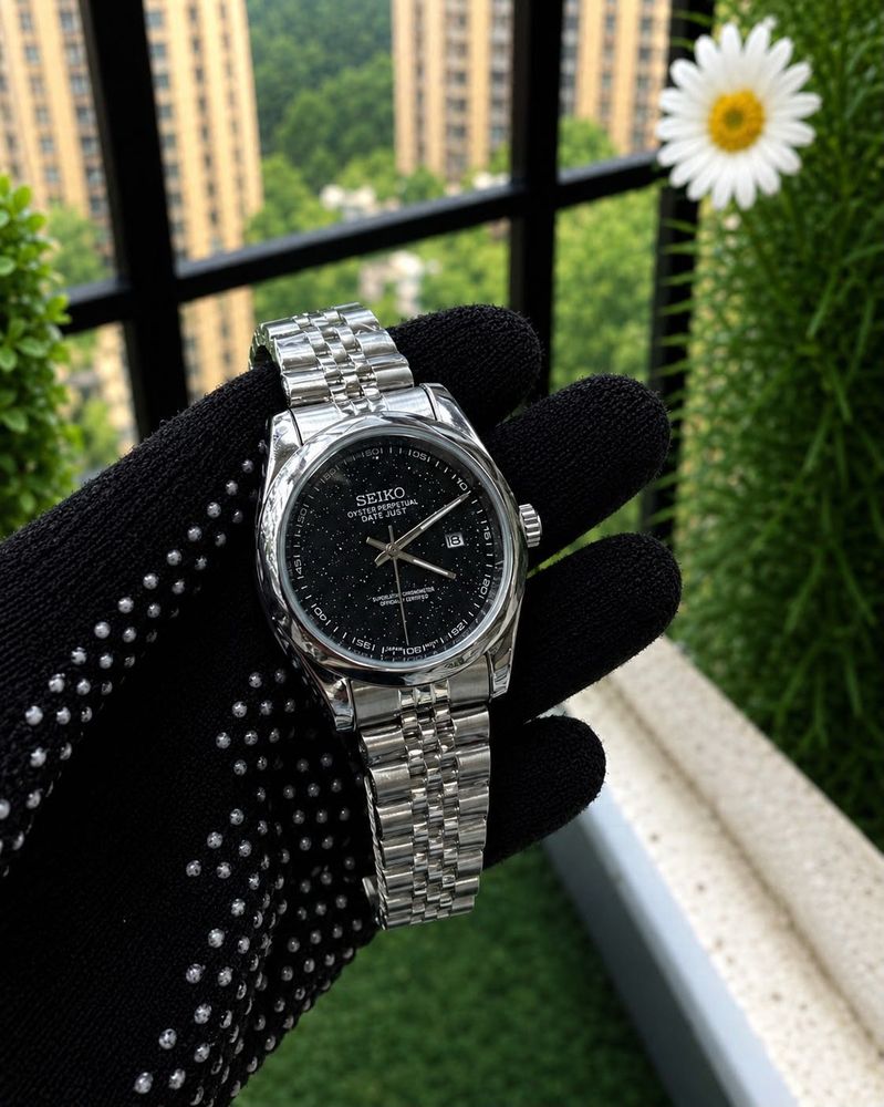 SEIKO OYSTER PERPETUAL DATEJUST STYLE WATCH ⌚🖤