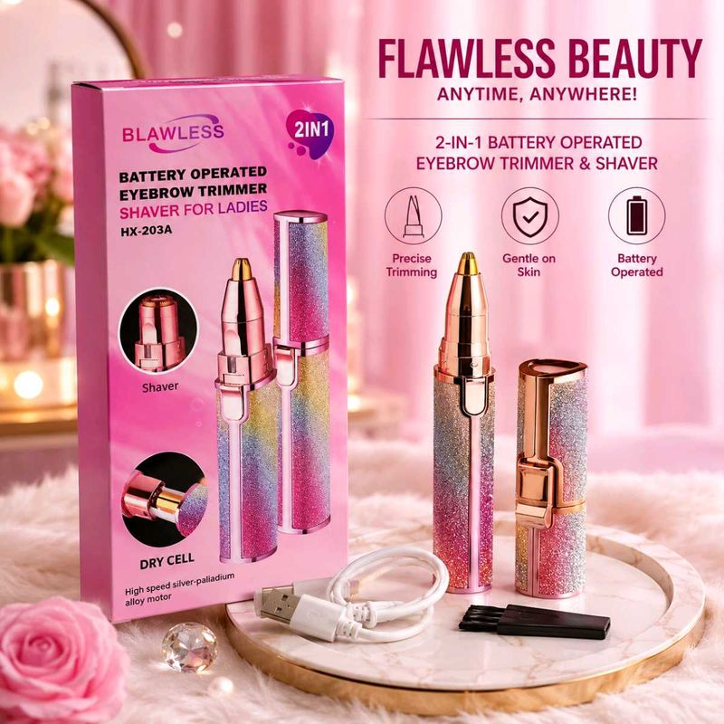 2-in-1 Eyebrow Trimmer &amp; Shaver for Ladies