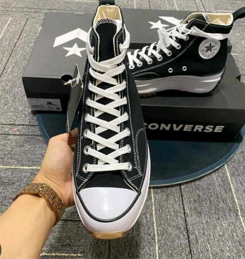 Converse unisex Black Run Star Hike High