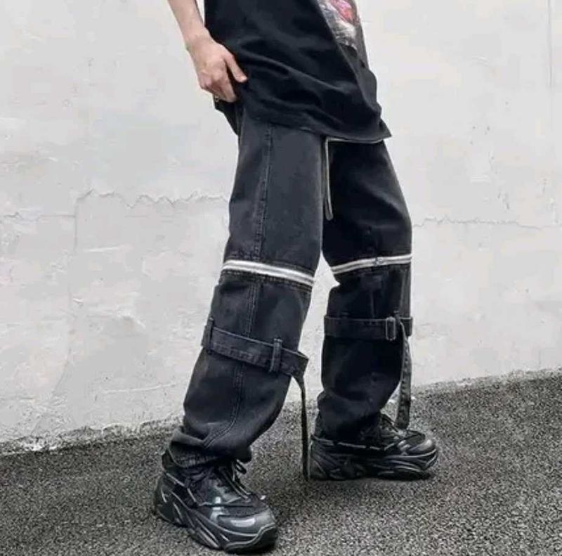 Beggy Cargo Jeans 🎧🤍🪨☄️