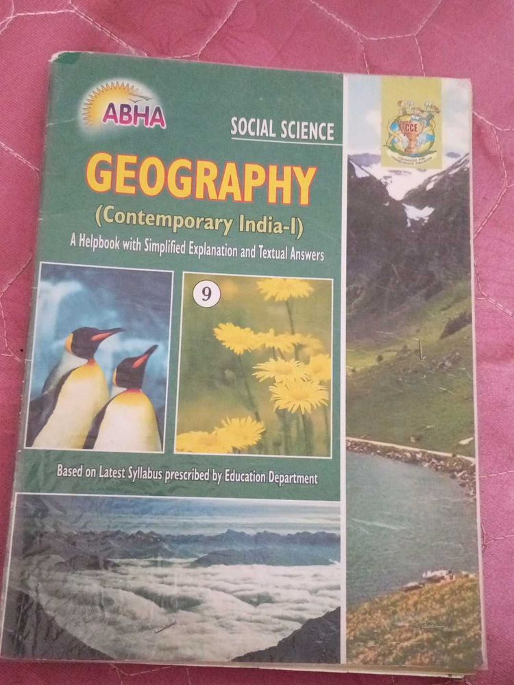 Social Science Geography Book for Class 9