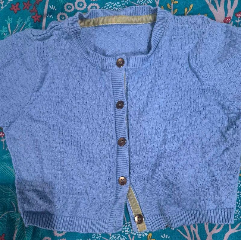 Mothercare Blue Cropped kids Shrug