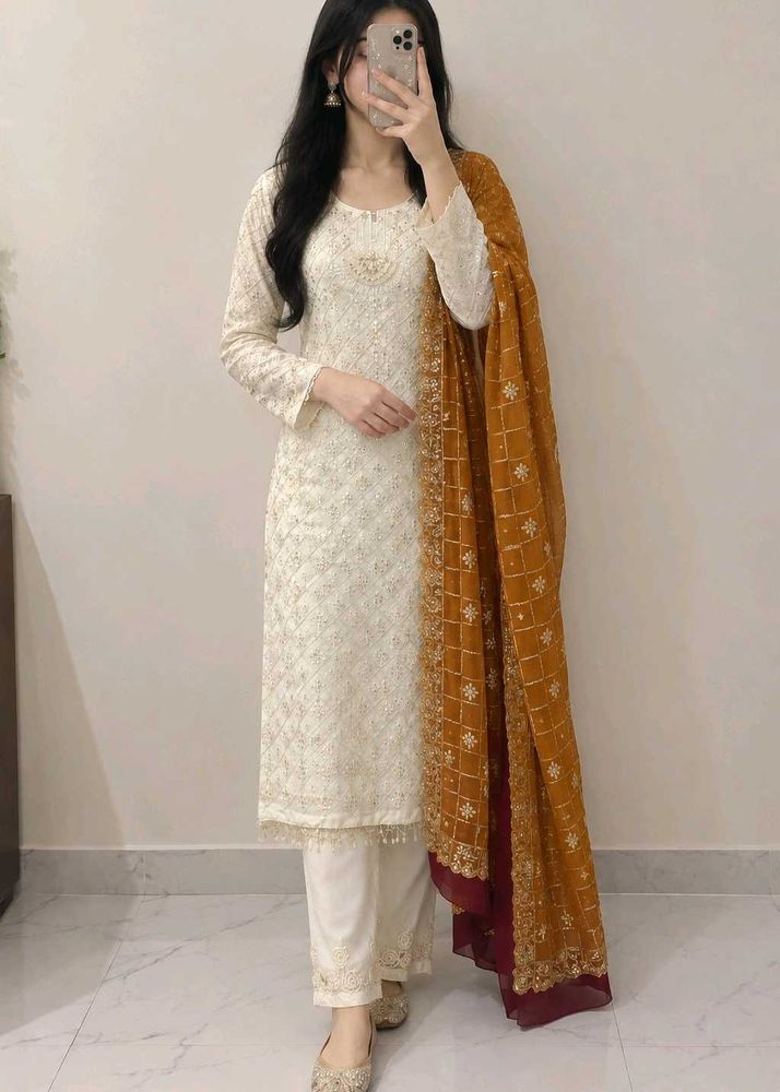 Pakistani Georgette sequence work  dress