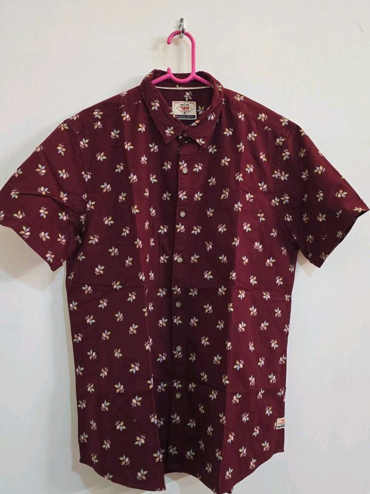 Men's Short Sleeve Floral Shirt