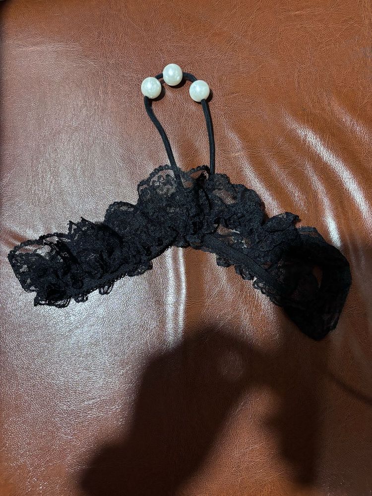 net beaded thong
